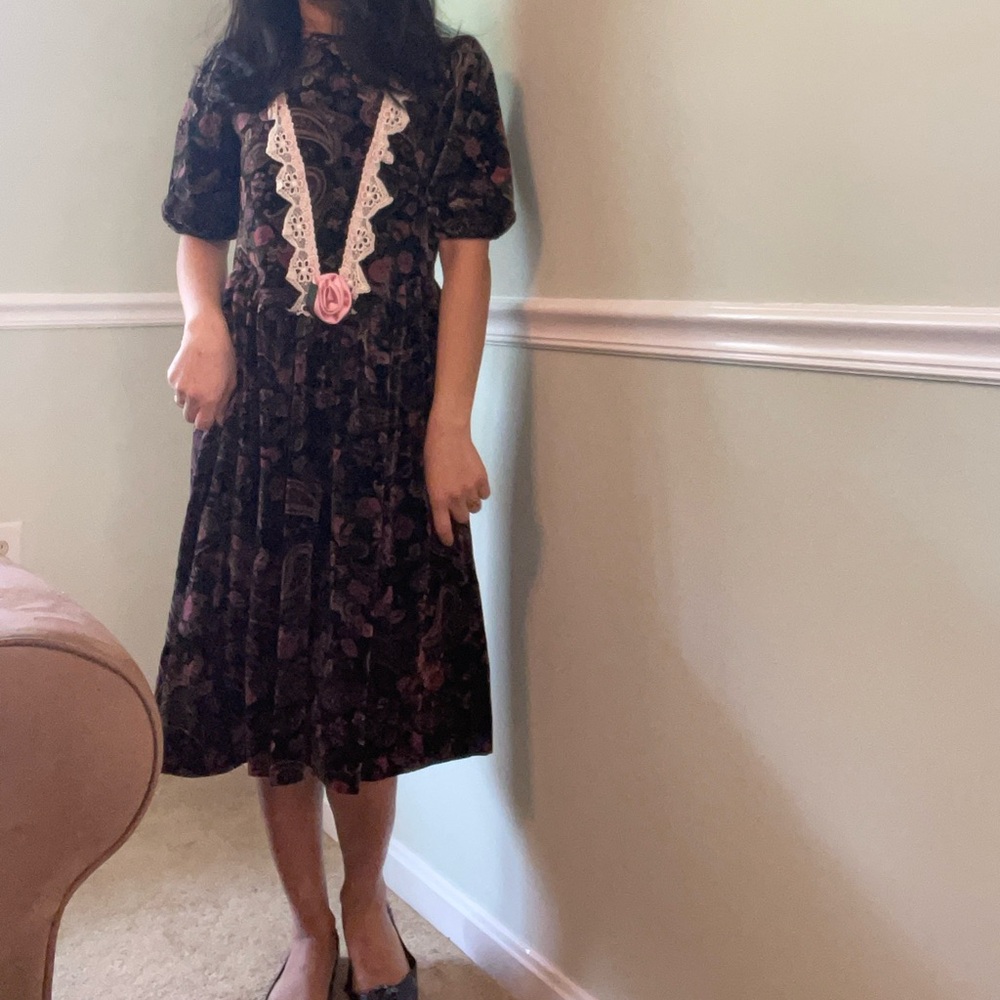 Vintage Peach n Cream dress 14